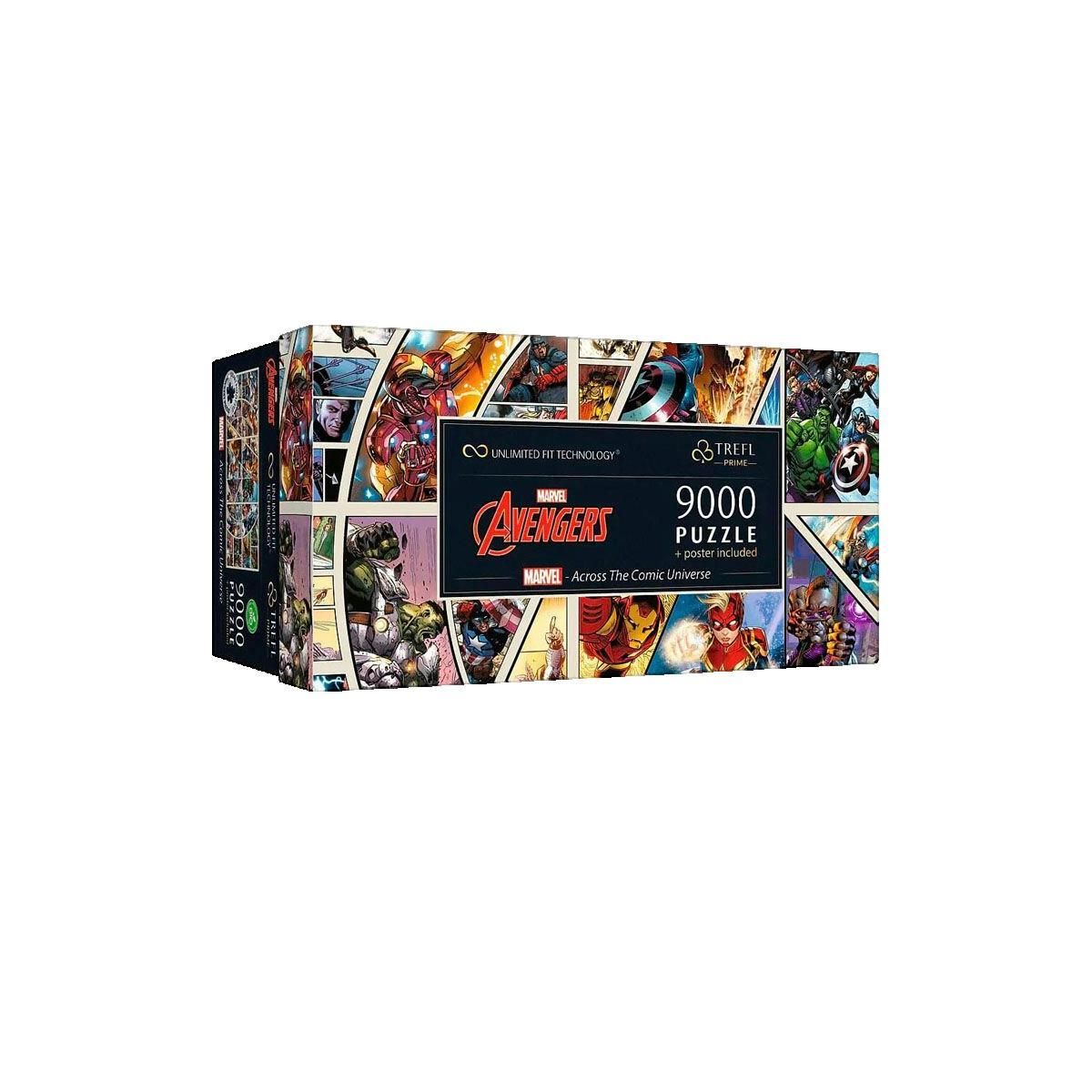 Trefl Puzzle 9000 pièces Trefl Marvel Avengers A travers Univers DC Comics