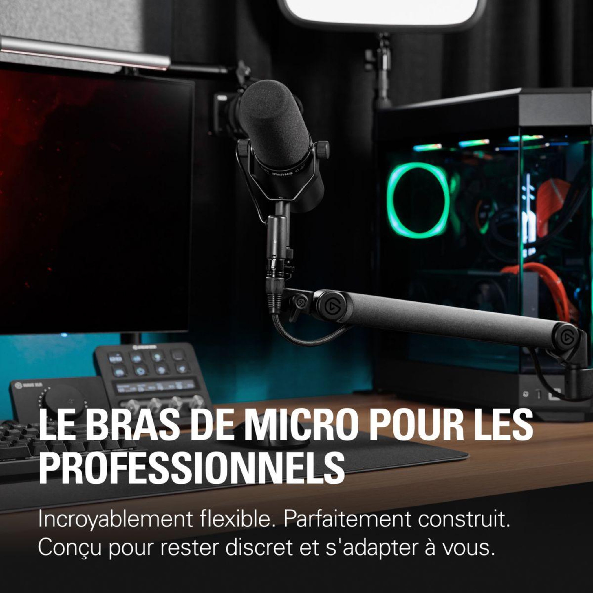 Voir la diapositive 3 : ELGATO GAMING Bras de micro wave mic arm pro