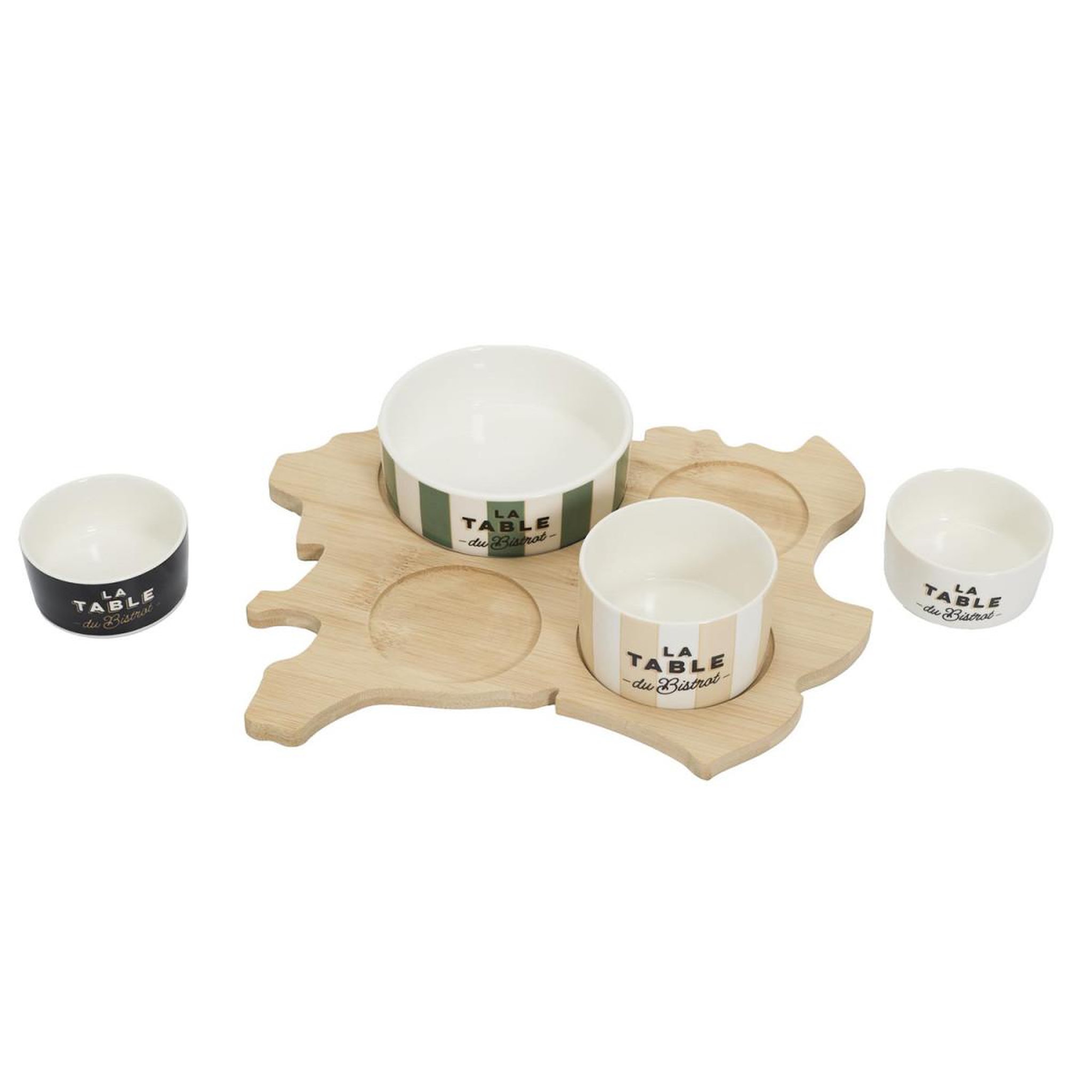 Voir la diapositive 6 : COOK CONCEPT Planche apéro carte de france  bistrot  28cm naturel