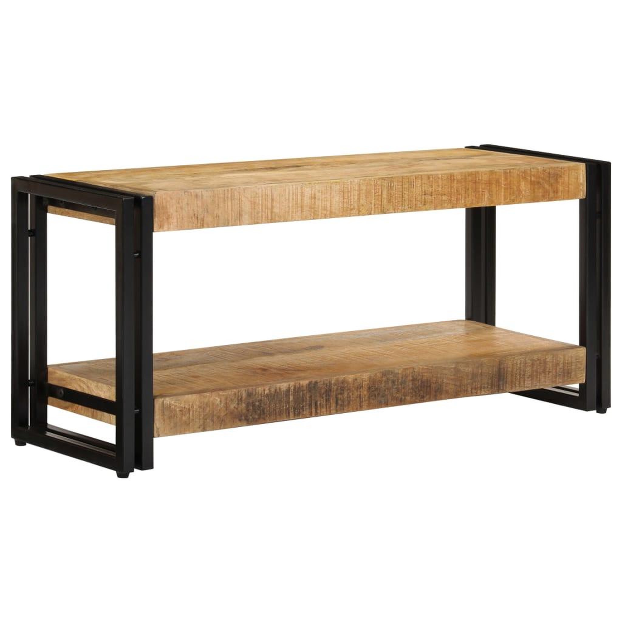 Voir la diapositive 4 : VIDAXL Meuble TV 90x30x40 cm Bois de manguier massif