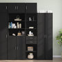Voir la diapositive 1 : VIDAXL Armoire de rangement mince noir 45x42,5x225cm bois d'ingenierie
