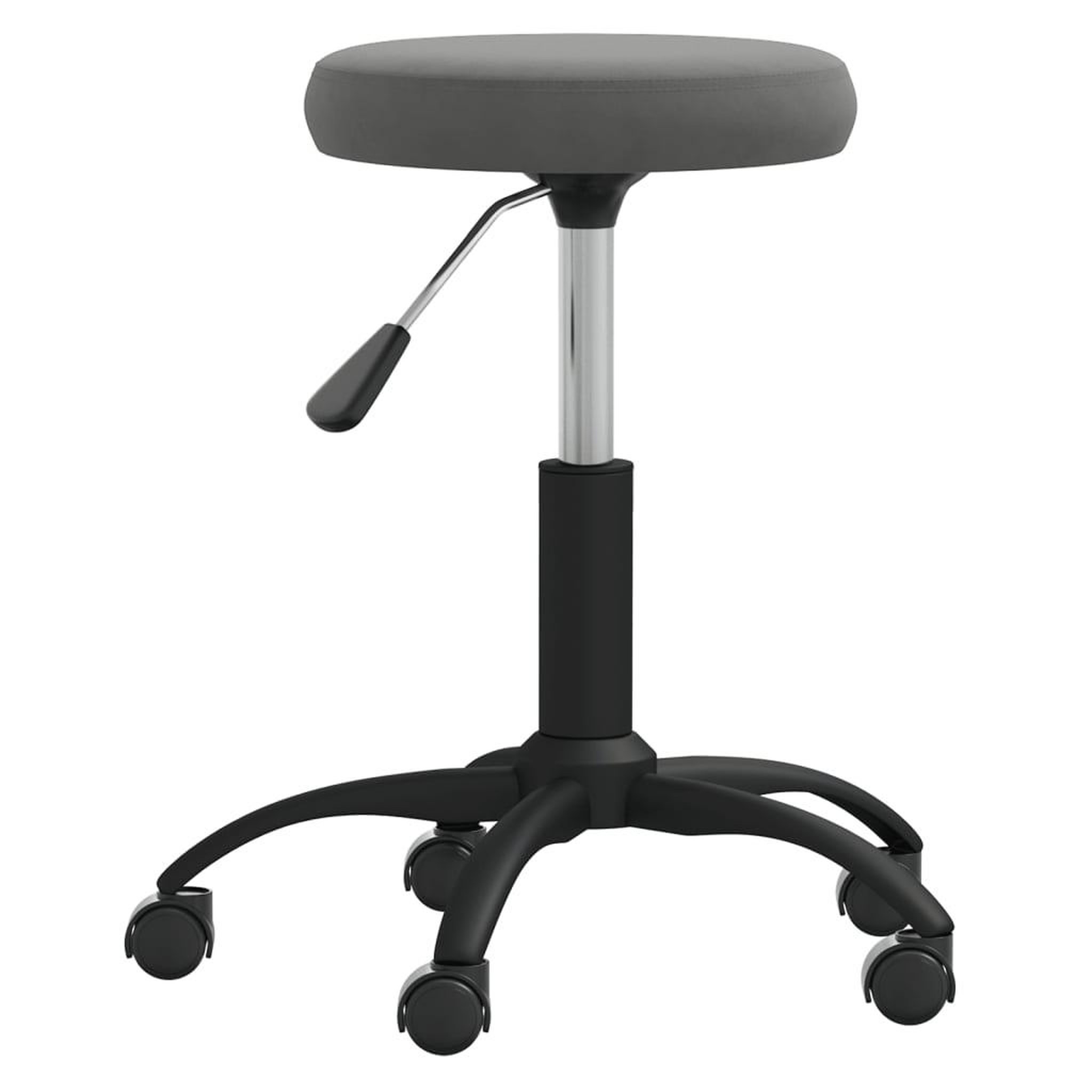 Voir la diapositive 3 : VIDAXL Chaise pivotante de bureau Gris fonce Velours