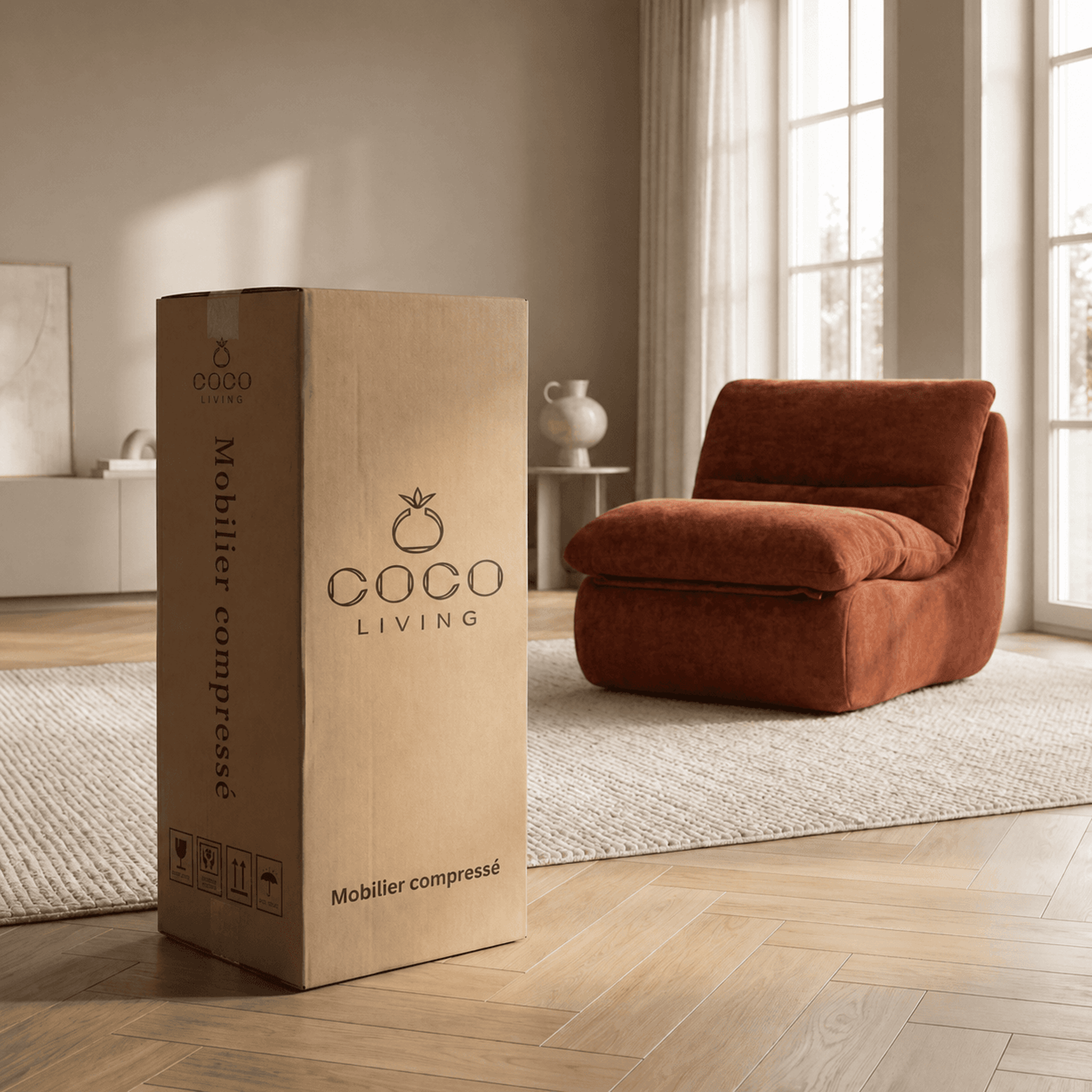 Voir la diapositive 3 : COCO LIVING Coco Living Fauteuil Nuvia
