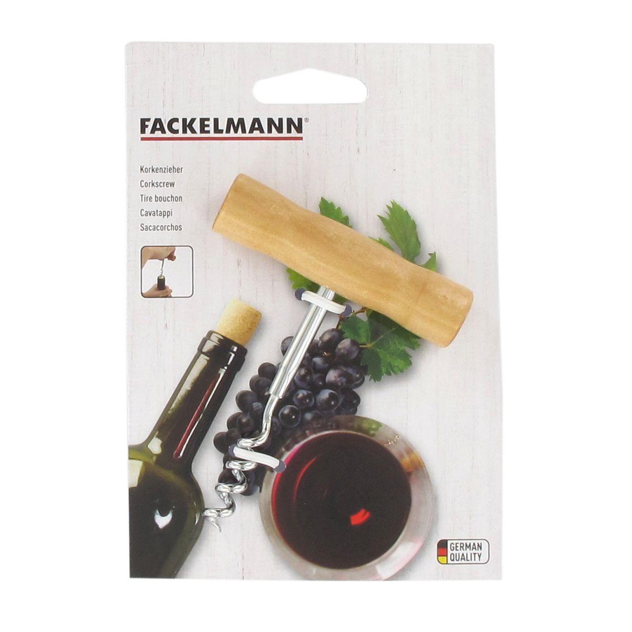 Voir la diapositive 5 : Fackelmann Tire-bouchon tonnelet en bois fackelmann bar concept