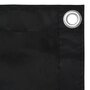 VIDAXL Ecran de balcon Noir 90x500 cm Tissu Oxford