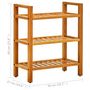 Voir la diapositive 6 : VIDAXL Etagere a chaussures a 3 niveaux 50x27x60 cm Chene massif