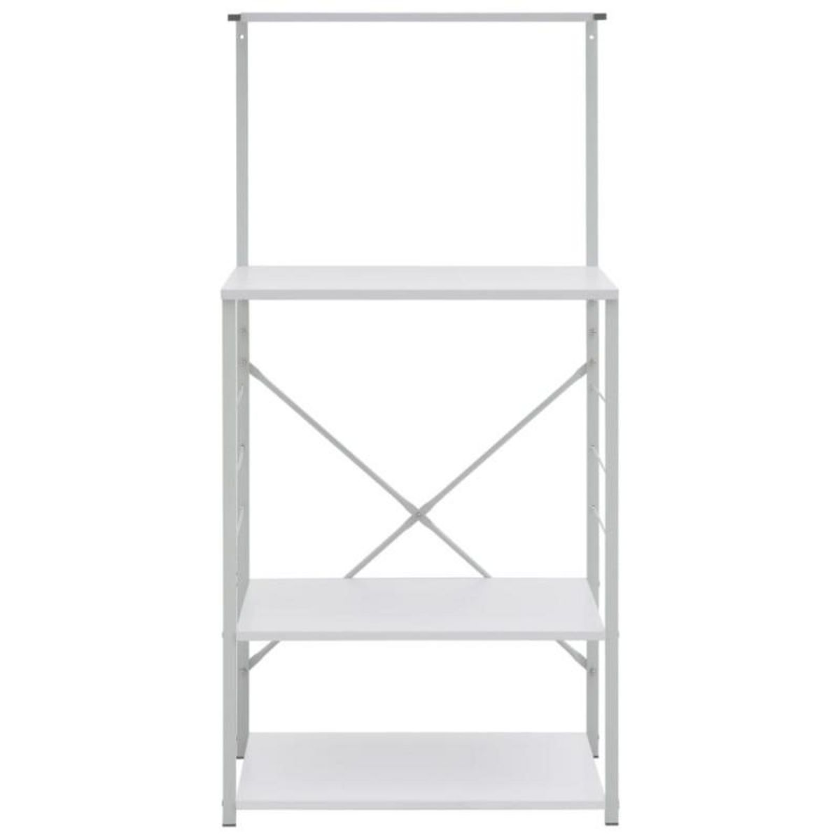 VIDAXL Armoire à micro ondes Blanc 60x39,6x123 cm Bois d ingénierie