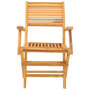 Voir la diapositive 4 : VIDAXL Chaises de jardin pliantes lot de 2 55x62x90cm bois massif teck