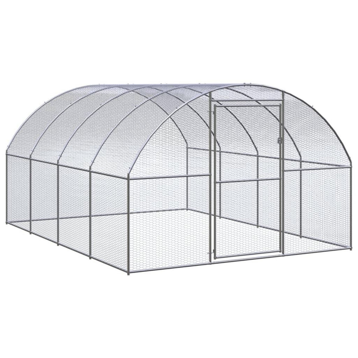 VIDAXL Poulailler d'exterieur 3x4x2 m Acier galvanise