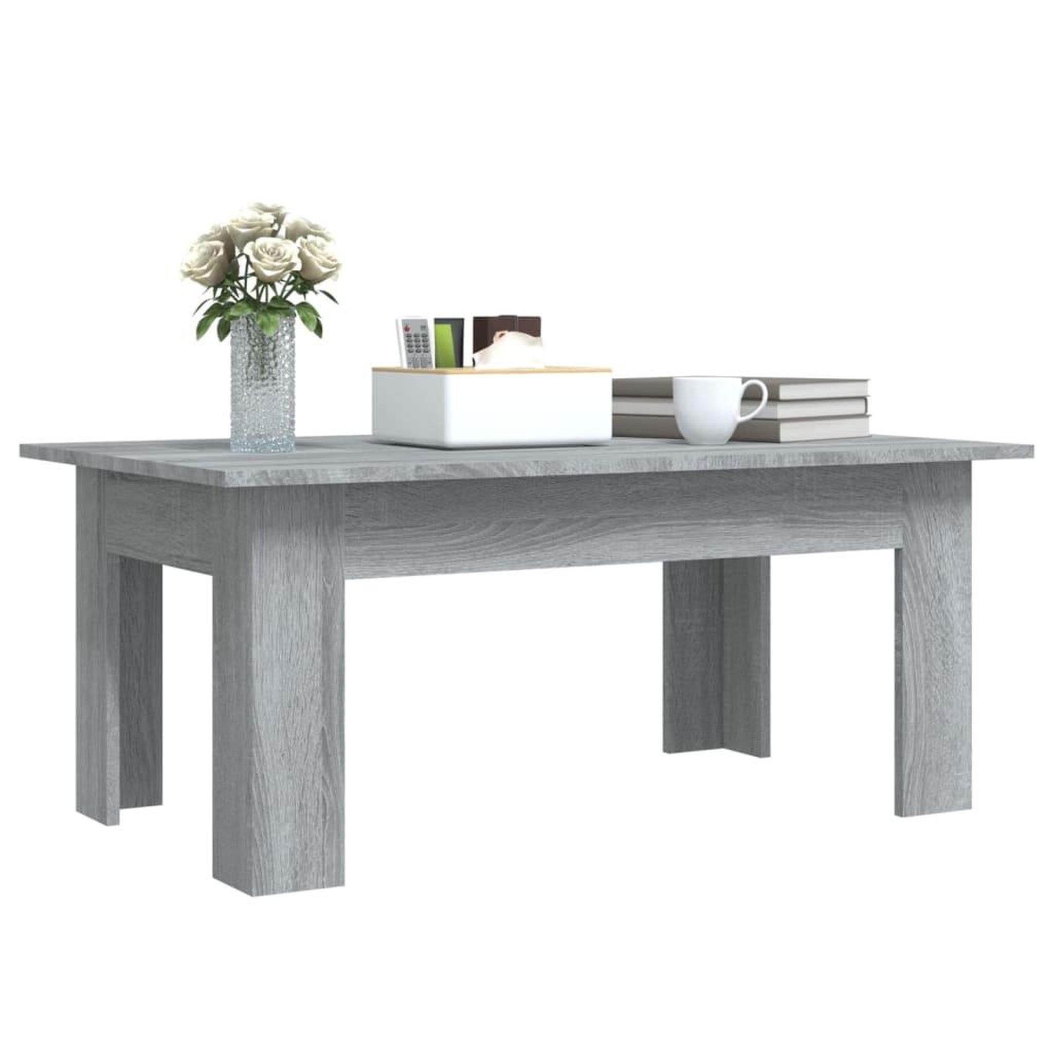 Voir la diapositive 4 : VIDAXL Table basse Sonoma gris 100x60x42 cm Bois d'ingenierie