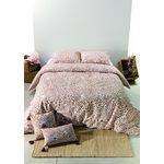 Les Ateliers du Linge Parure housse de couette 100% coton 57fils-jag sable. Coloris disponibles : Beige