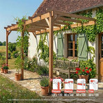 JARDIDECO Pergola adossée en lamellé-collée Versailles 600 x 400 cm - Mardeland