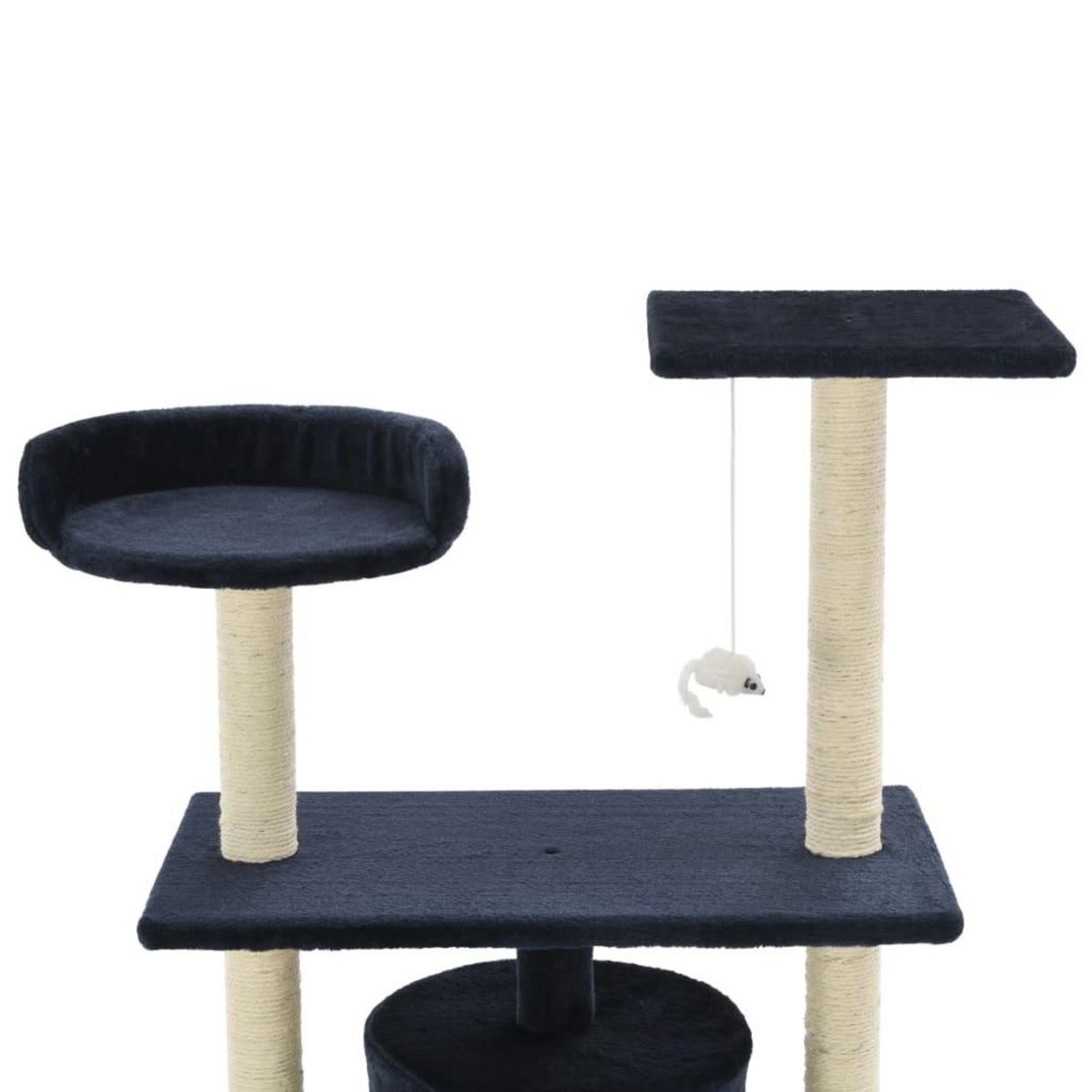 VIDAXL Arbre a chat avec griffoirs en sisal 95 cm Bleu fonce