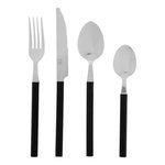 SECRET DE GOURMET Ménagère 24 Pièces  Indonésie  27cm Noir