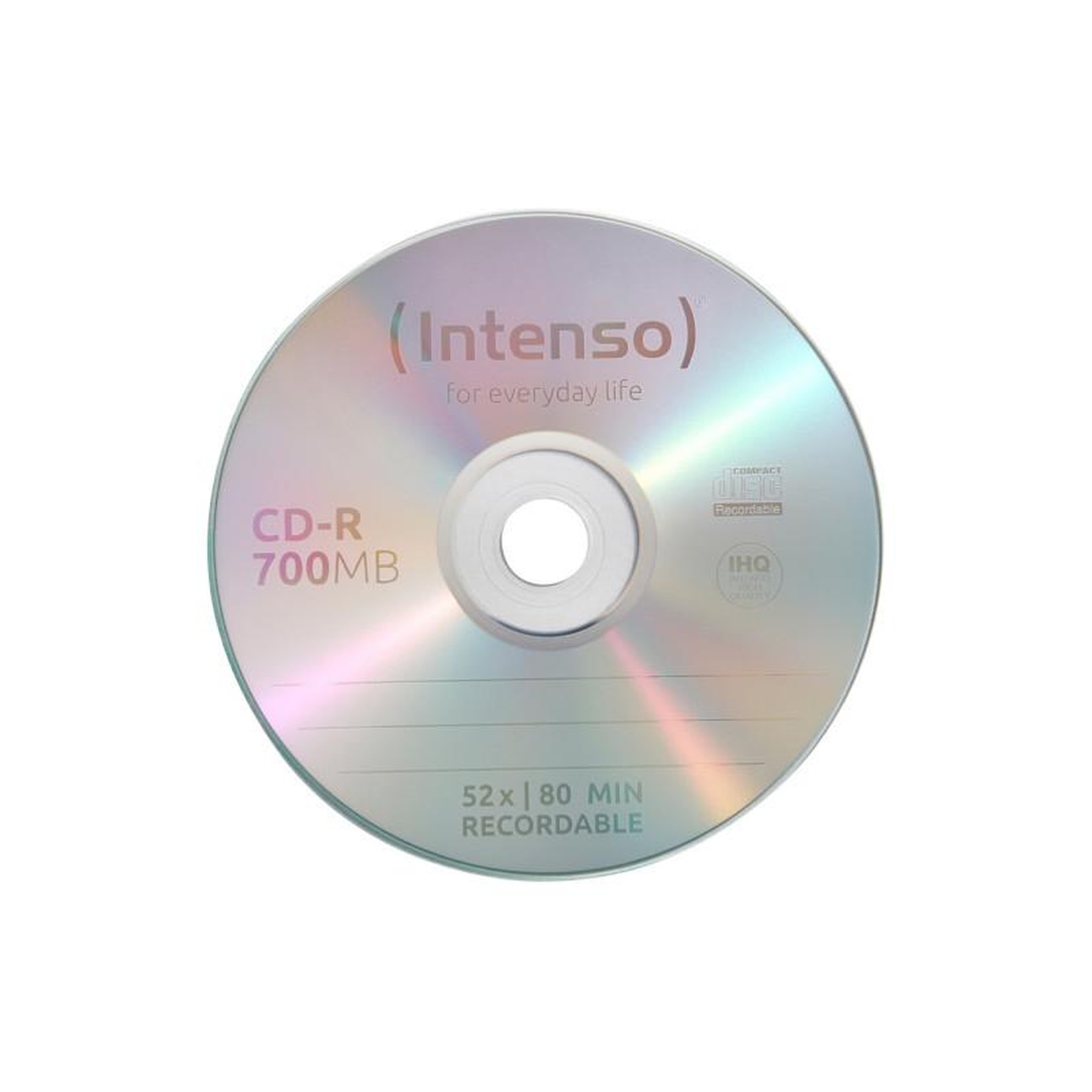 Voir la diapositive 2 : Intenso CD vierge Intenso CD R Printable 700MB 25 Cake Box