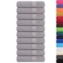 Voir la diapositive 2 : VIDAXL Serviettes de bain 10 pcs gris 100x150 cm 360 g m² 100% coton