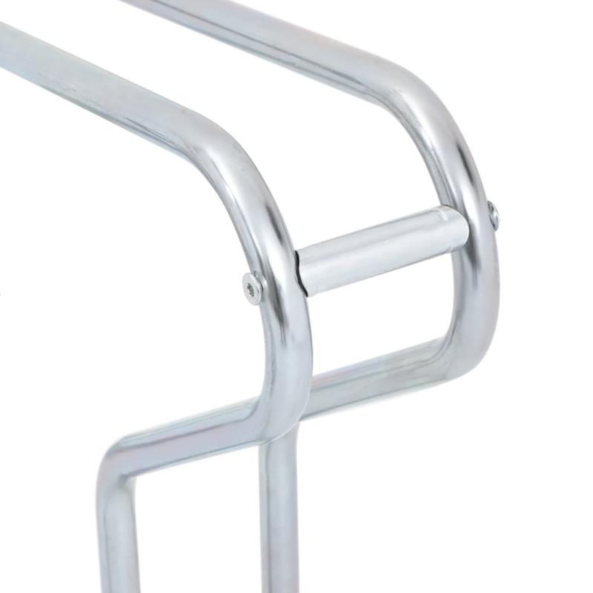 Voir la diapositive 6 : VIDAXL Support de vélo au sol autoportant pour 3 vélos acier galvanisé