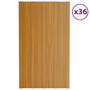 Voir la diapositive 1 : VIDAXL Panneaux de toiture 36 pcs acier galvanise naturel 80x45 cm