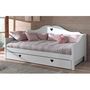 Voir la diapositive 1 : Ensemble lit banquette90x200cm + tiroir MAUDE