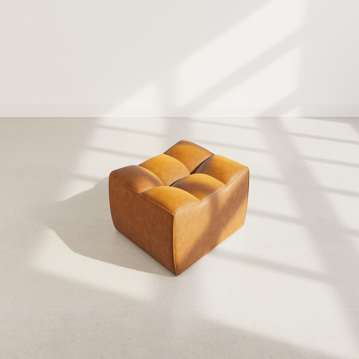 LISA DESIGN Alya - pouf en simili