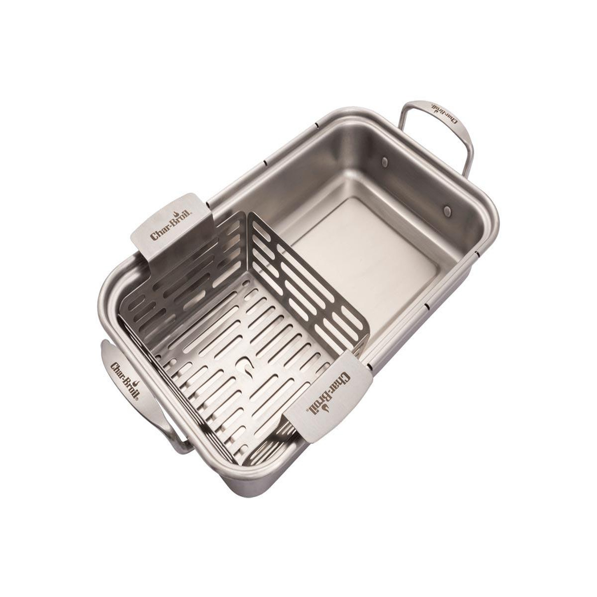 Voir la diapositive 3 : CHAR-BROIL Lot de 2 paniers en inox grill+® - char-broil