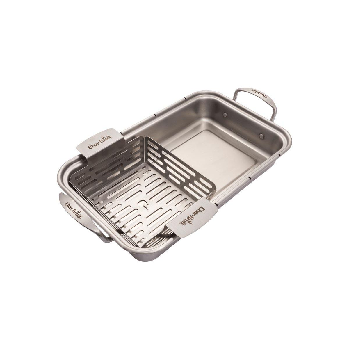 CHAR-BROIL Lot de 2 paniers en inox Grill+® - Char-Broil