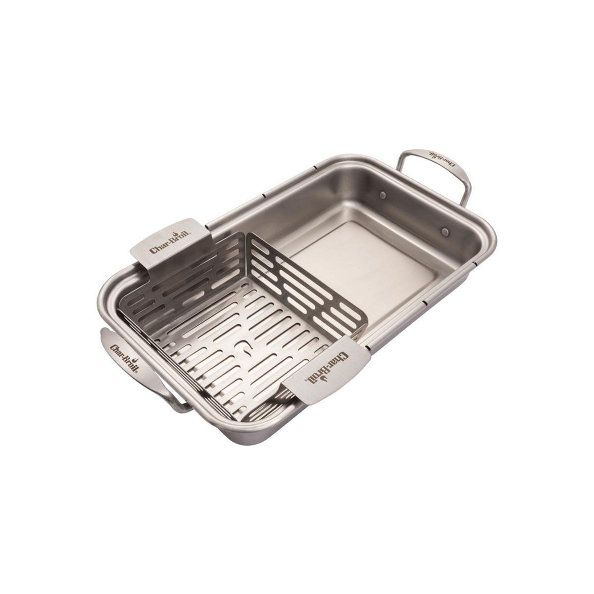 CHAR-BROIL Lot de 2 paniers en inox Grill+® - Char-Broil