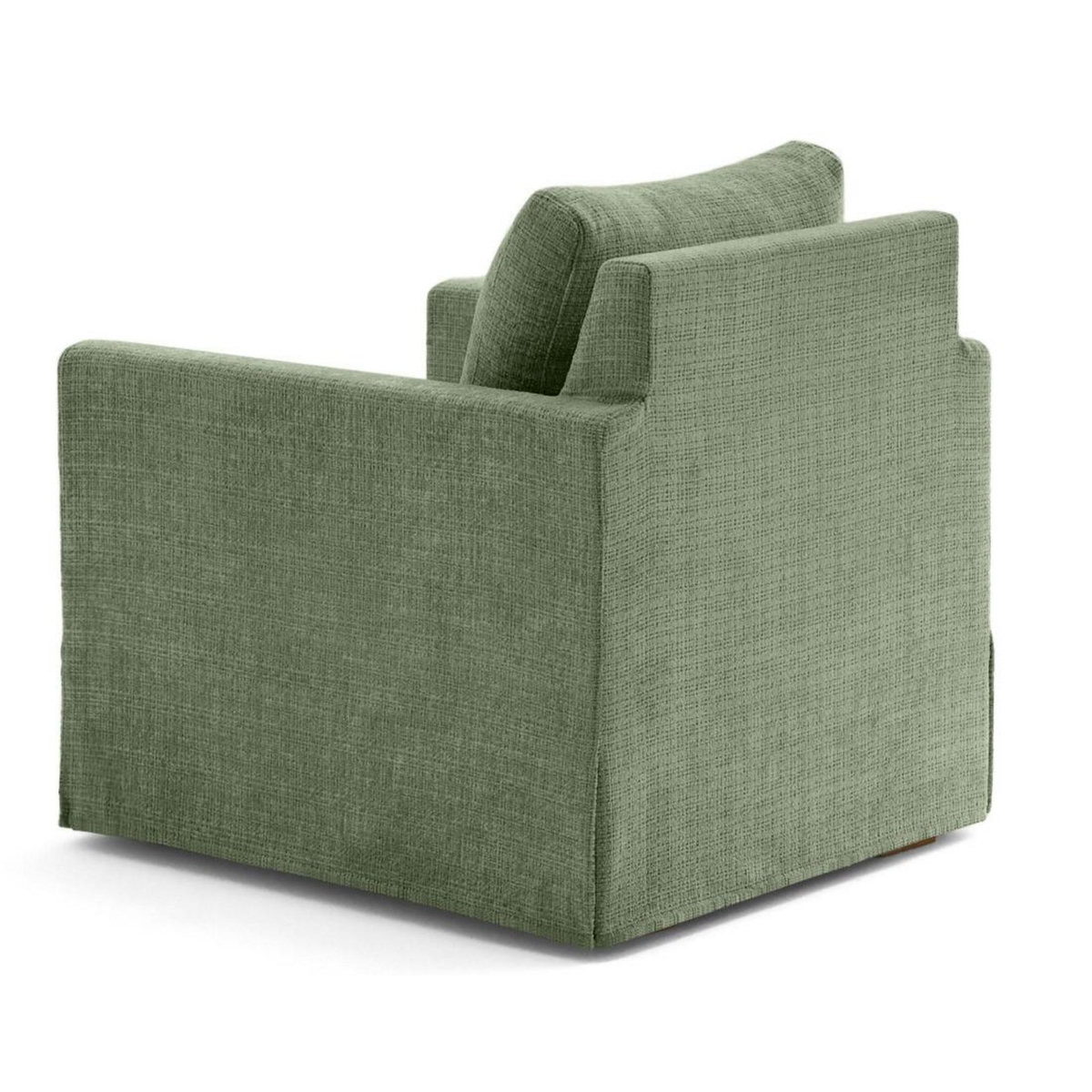 LISA DESIGN Serena - fauteuil déhoussable en velours texturé