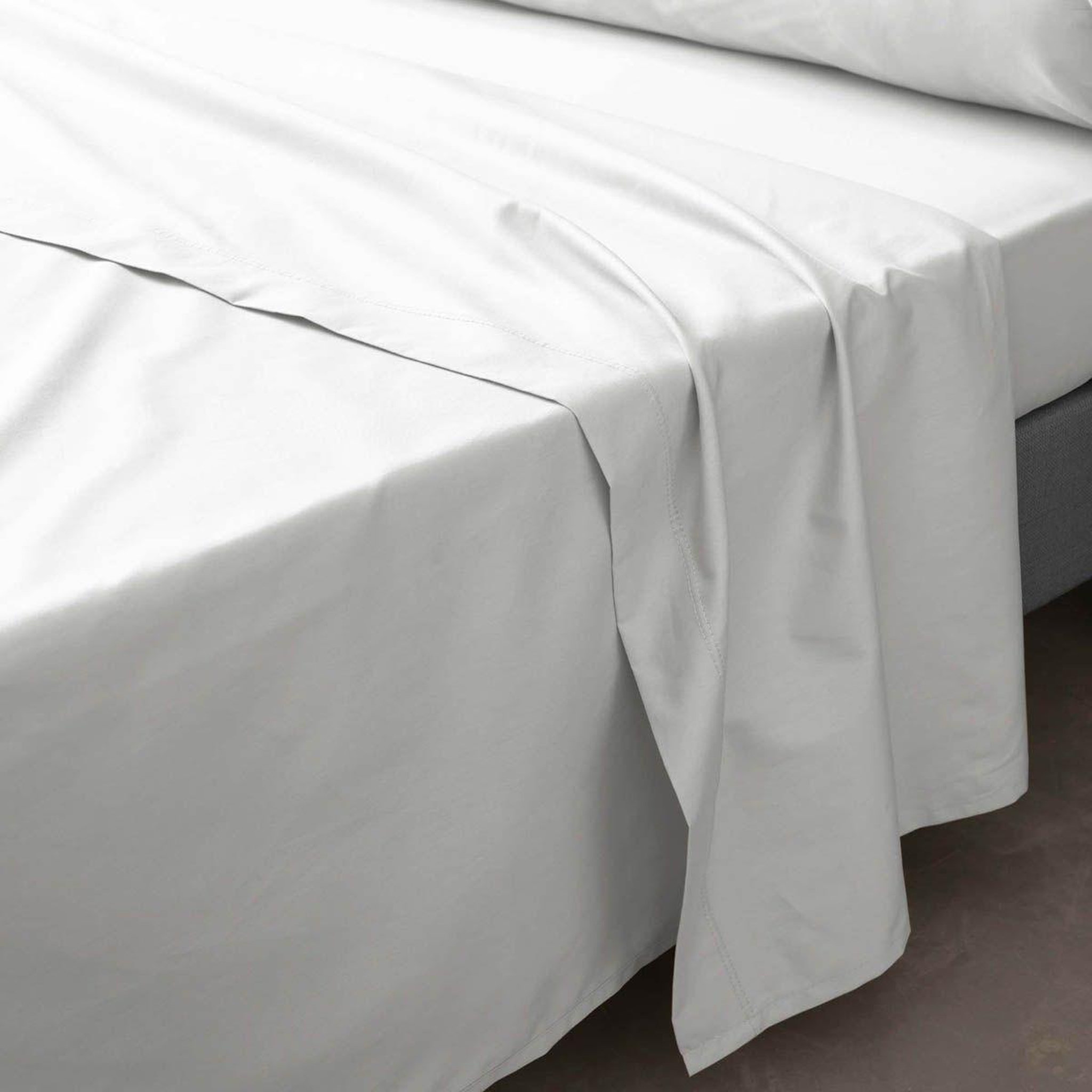Douceur d'Intérieur Drap Plat  Percaline  180x290cm White