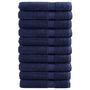 Voir la diapositive 1 : VIDAXL Serviettes de qualité supérieure SOLUND 10 pcs bleu marine