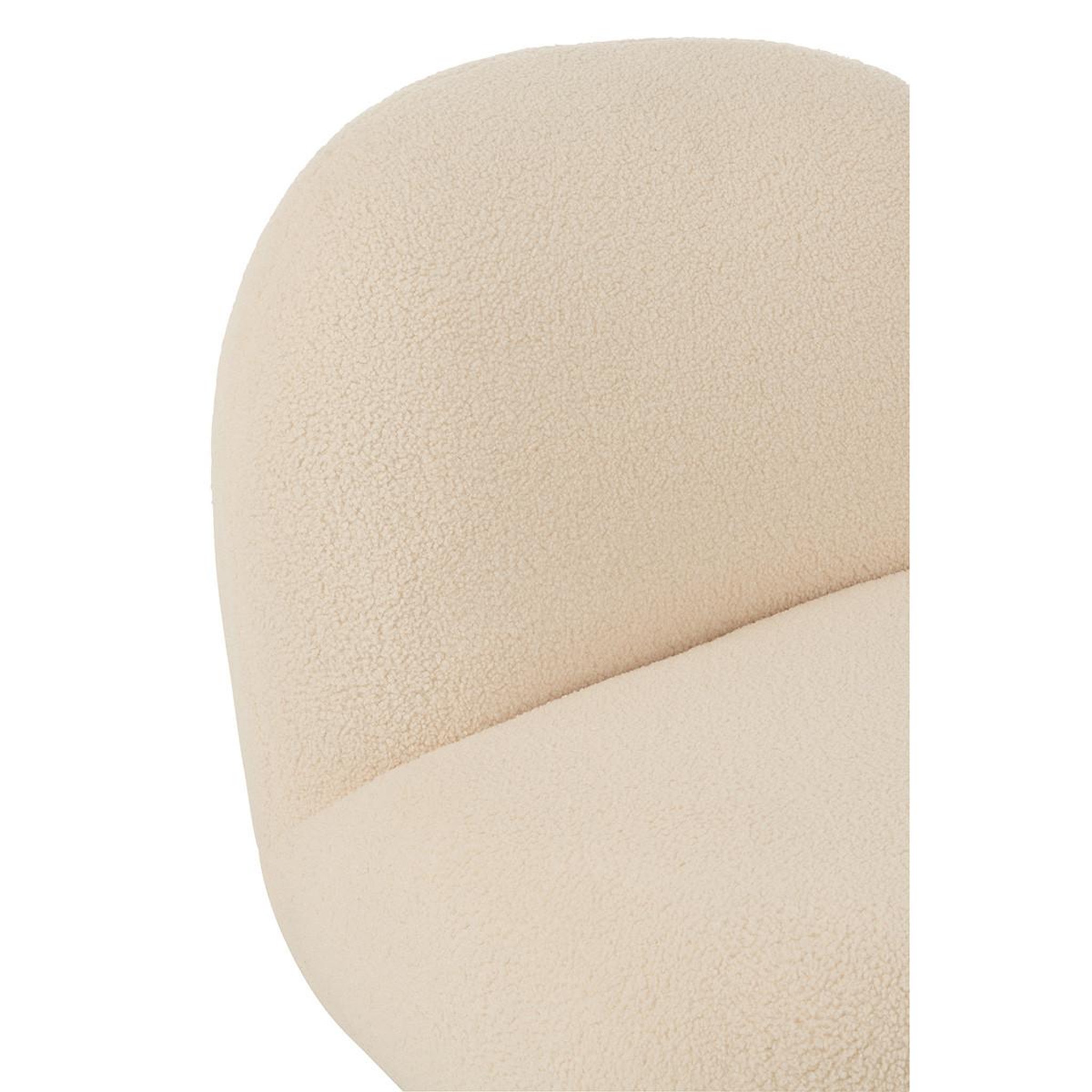 Voir la diapositive 5 : J-LINE Fauteuil lounge  neige  95cm blanc
