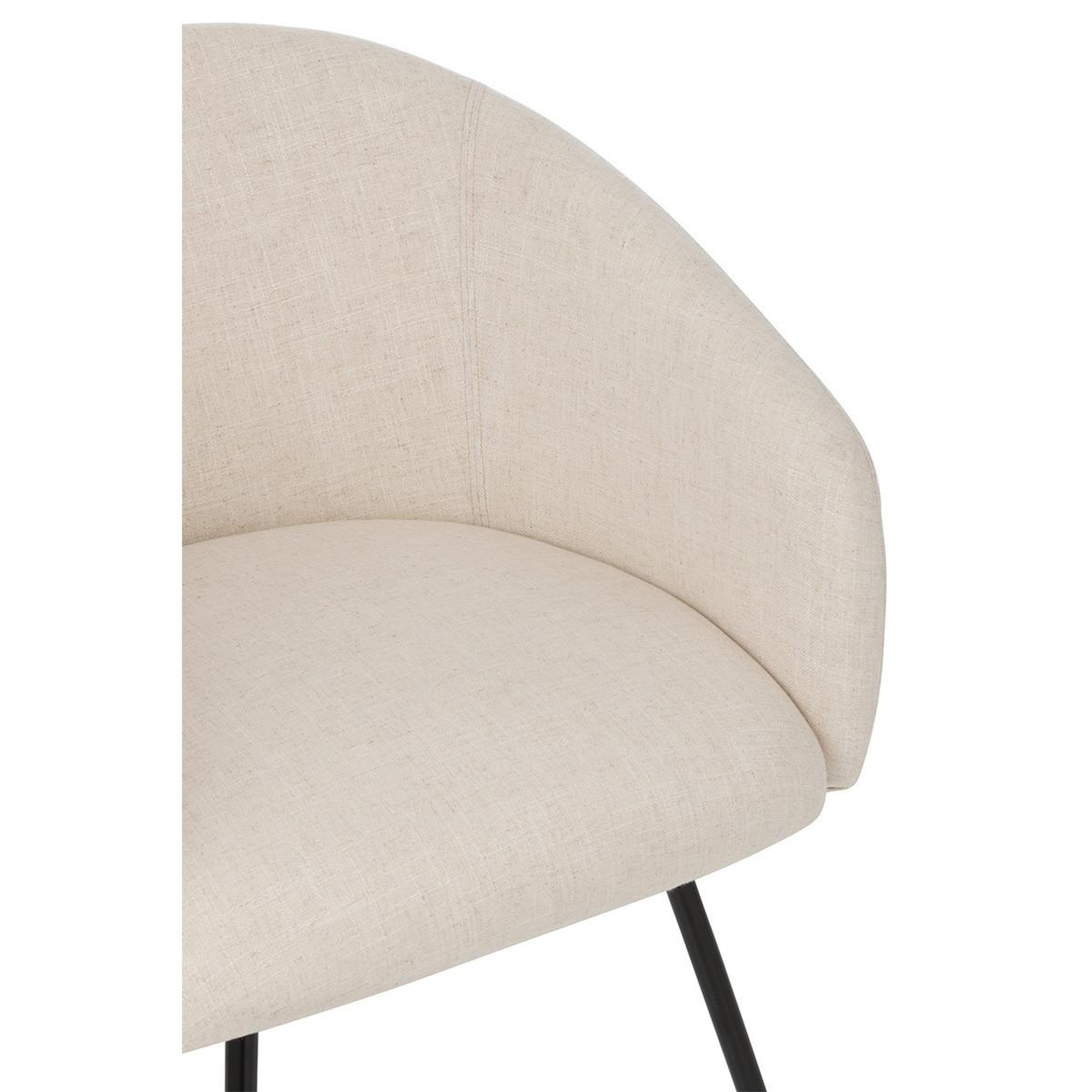 Voir la diapositive 5 : J-LINE Chaise design  wales  75cm ivoire