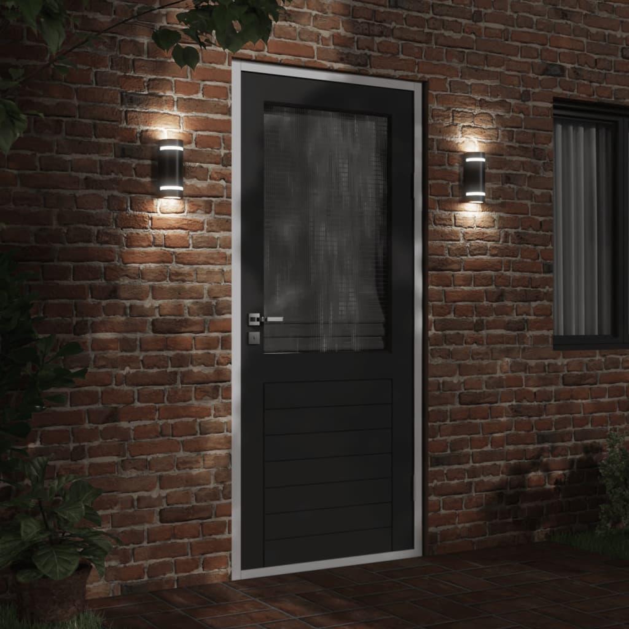 Voir la diapositive 3 : VIDAXL Applique murale d'exterieur aluminium moule sous pression