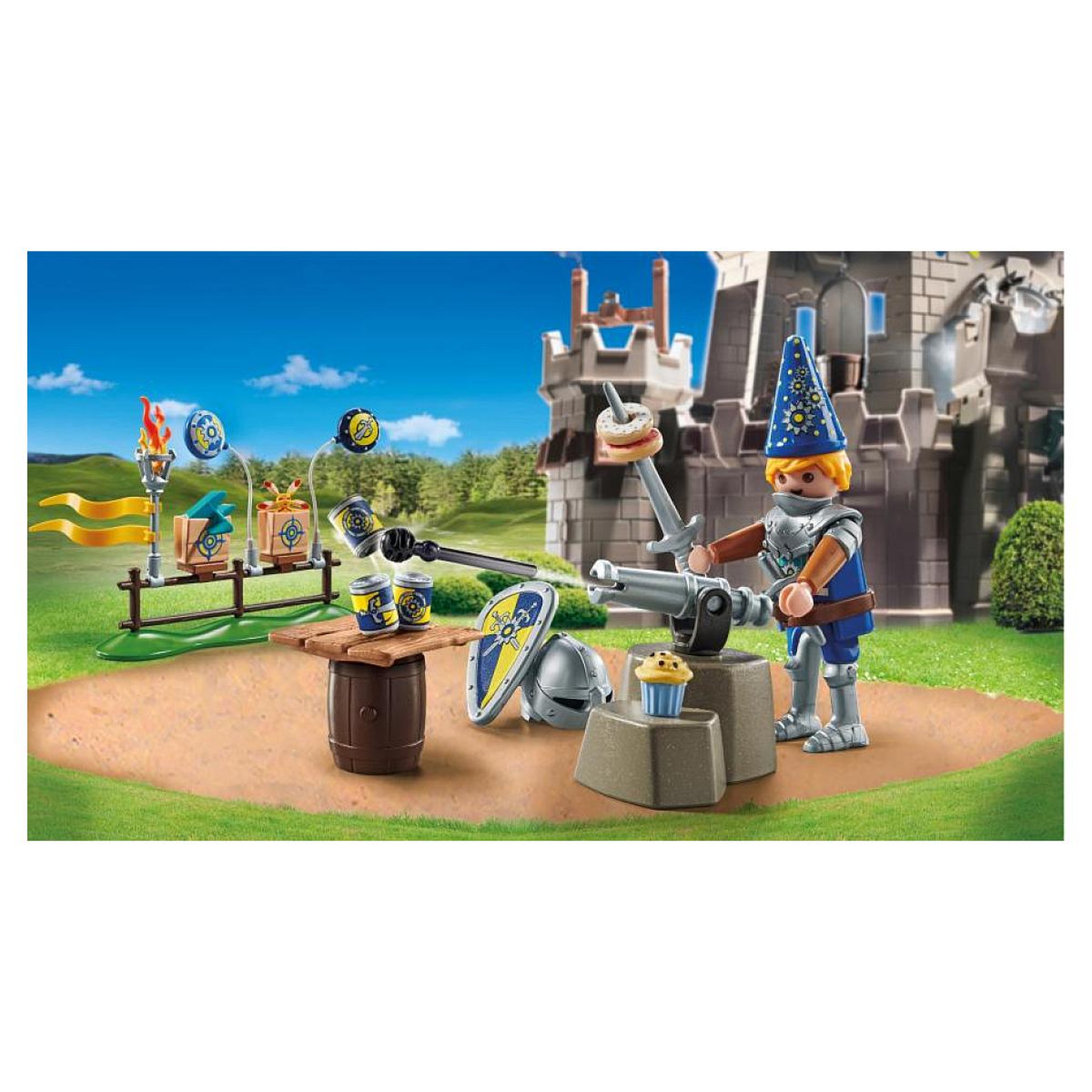 Voir la diapositive 3 : PLAYMOBIL 71447 Chevalier et décorations de fête