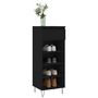 Voir la diapositive 3 : VIDAXL Armoire a chaussures Noir 40x36x105 cm Bois d'ingenierie