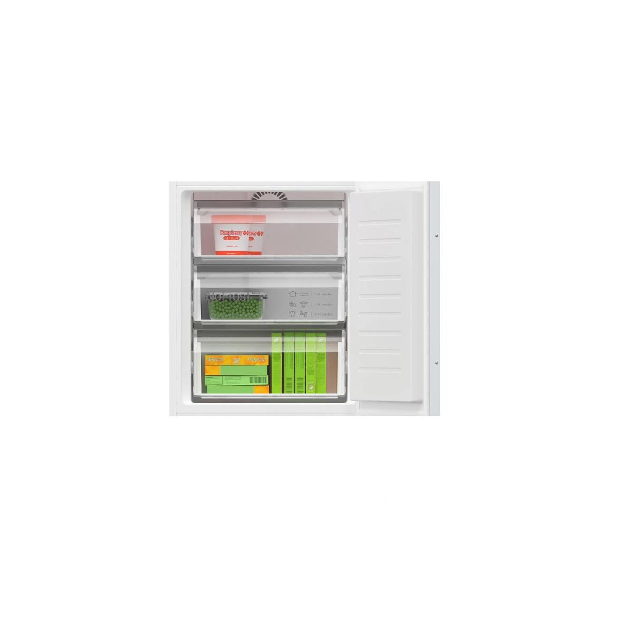 Voir la diapositive 4 : BOSCH Réfrigérateur combiné intégrable à glissière 260l - kin86vse0