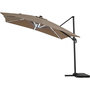 Voir la diapositive 1 : Habitat et Jardin Parasol jardin déporté avec LED  Sun 4 Luxe  - 3 x 4 m - Taupe
