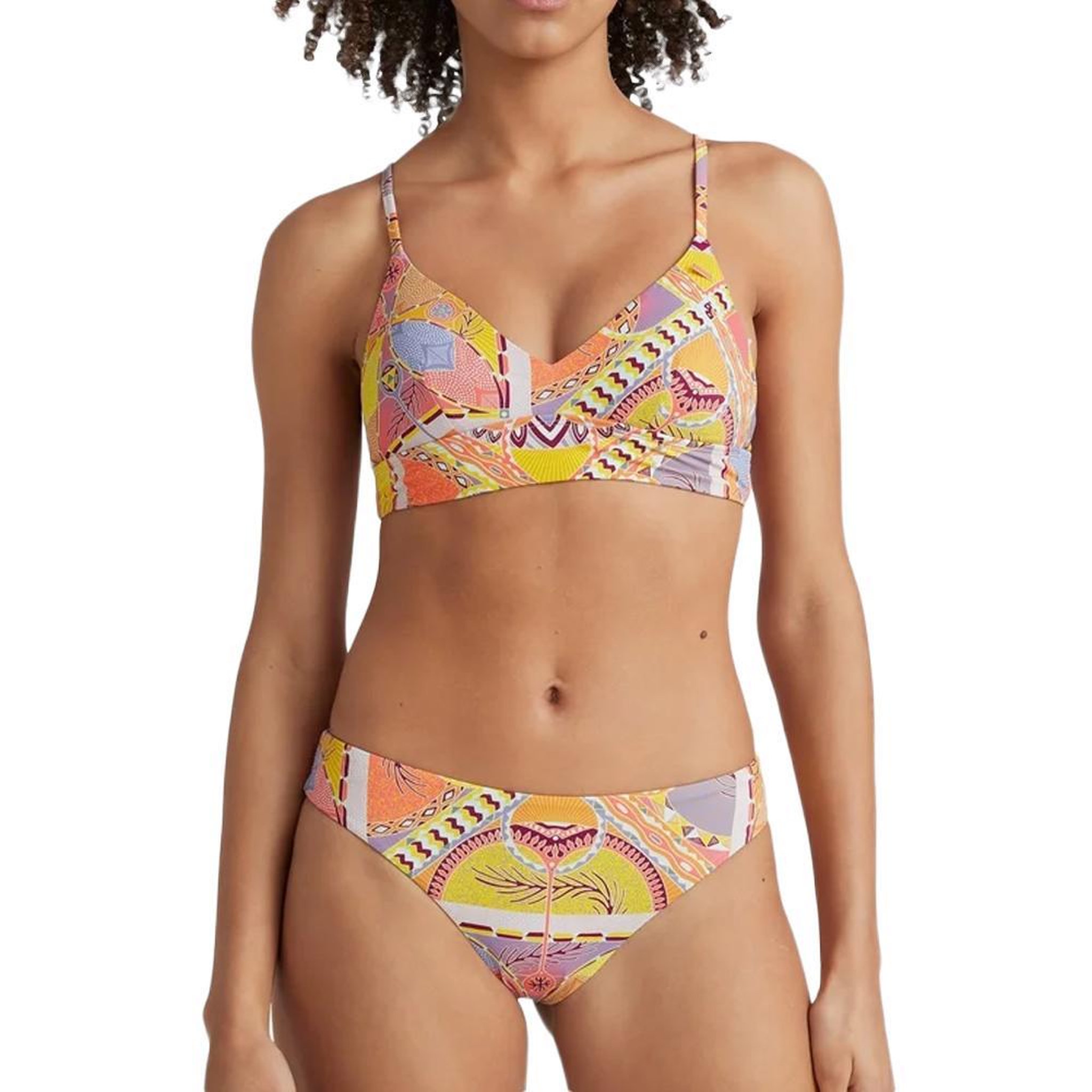 Voir la diapositive 1 : O'NEILL Bikini maillot de bain rose/jaune femme o'neill baay maoi