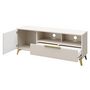 Voir la diapositive 4 : BEST MOBILIER Boccioni - meuble tv - beige - 150 cm