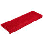 Voir la diapositive 2 : VIDAXL Tapis d'escalier 20 pcs 65x21x4 cm rouge