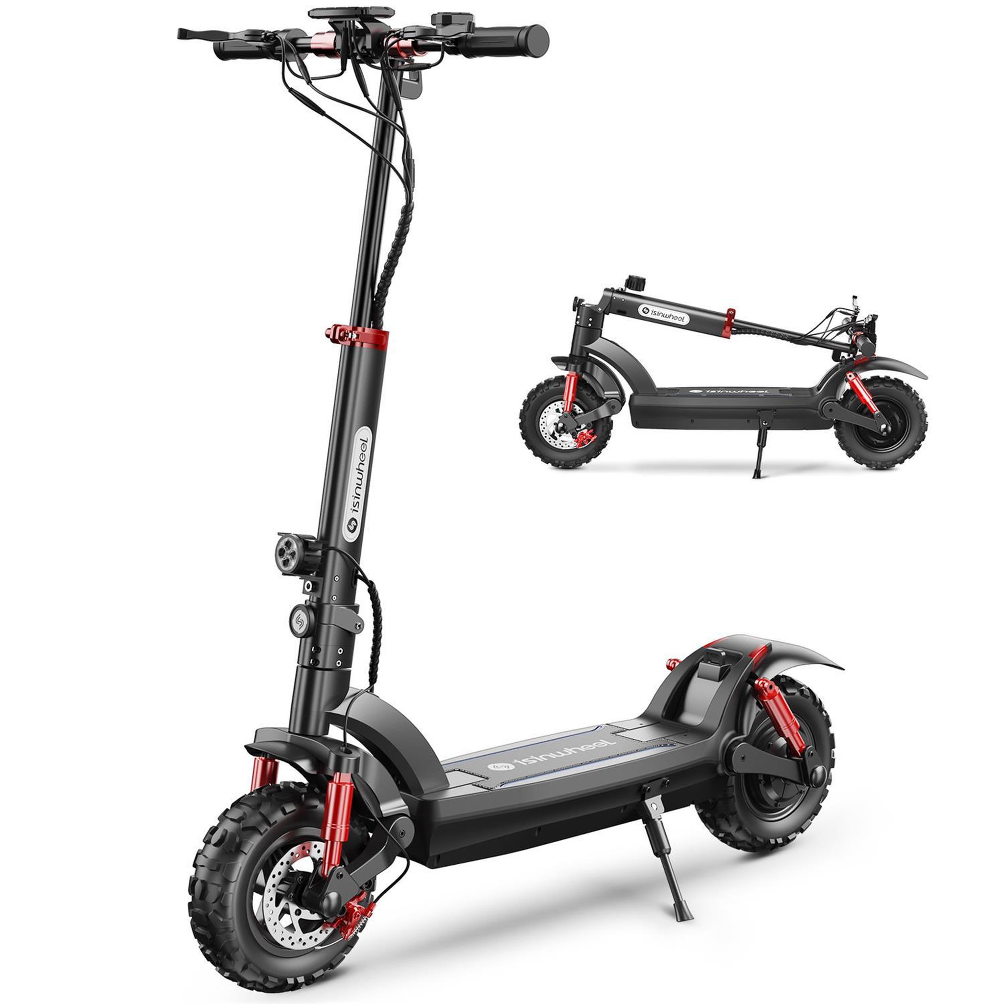 ISINWHEEL Trottinette électrique isinwheel gt2, 48v 500w 15ah, pneus tout-terrain 11