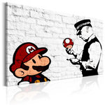 Paris Prix Tableau Imprimé  Banksy - on Brick. Coloris disponibles : Multicolore