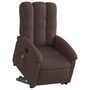 Voir la diapositive 3 : VIDAXL Fauteuil inclinable de massage electrique Marron fonce Tissu