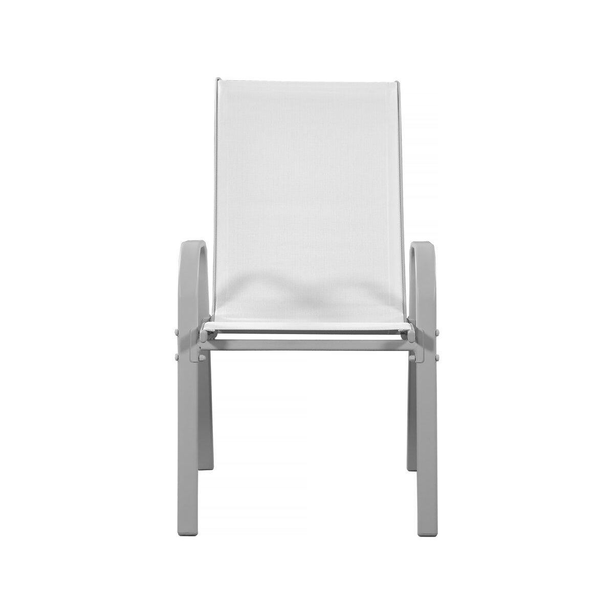 Habitat et Jardin Fauteuil jardin Textilène  Cordoba  - Phoenix - Gris clair - Lot de 2
