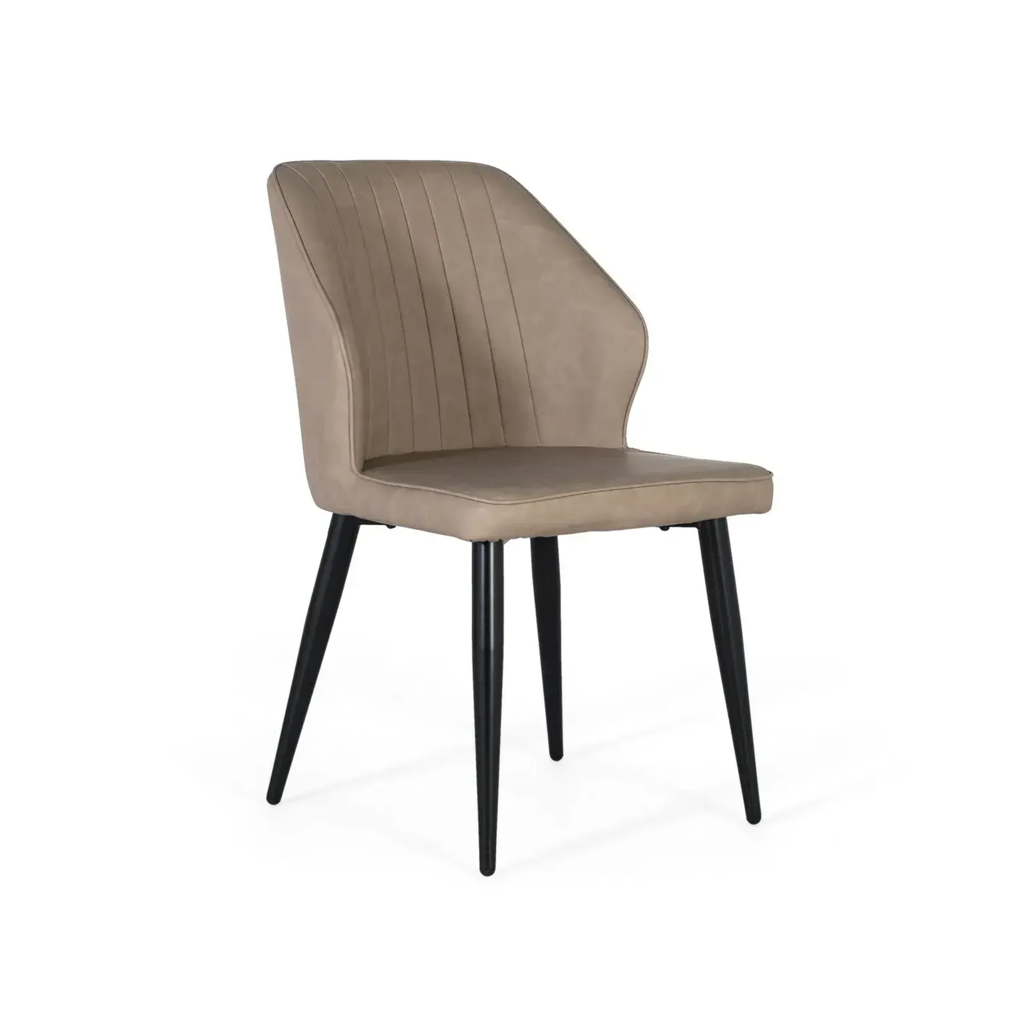 GINER Y COLOMER SL Lot de 2 chaises de revêtement pu 48 cm style contemporain