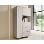 Voir la diapositive 3 : BEST MOBILIER Canterbury - vitrine - beige - 170 cm