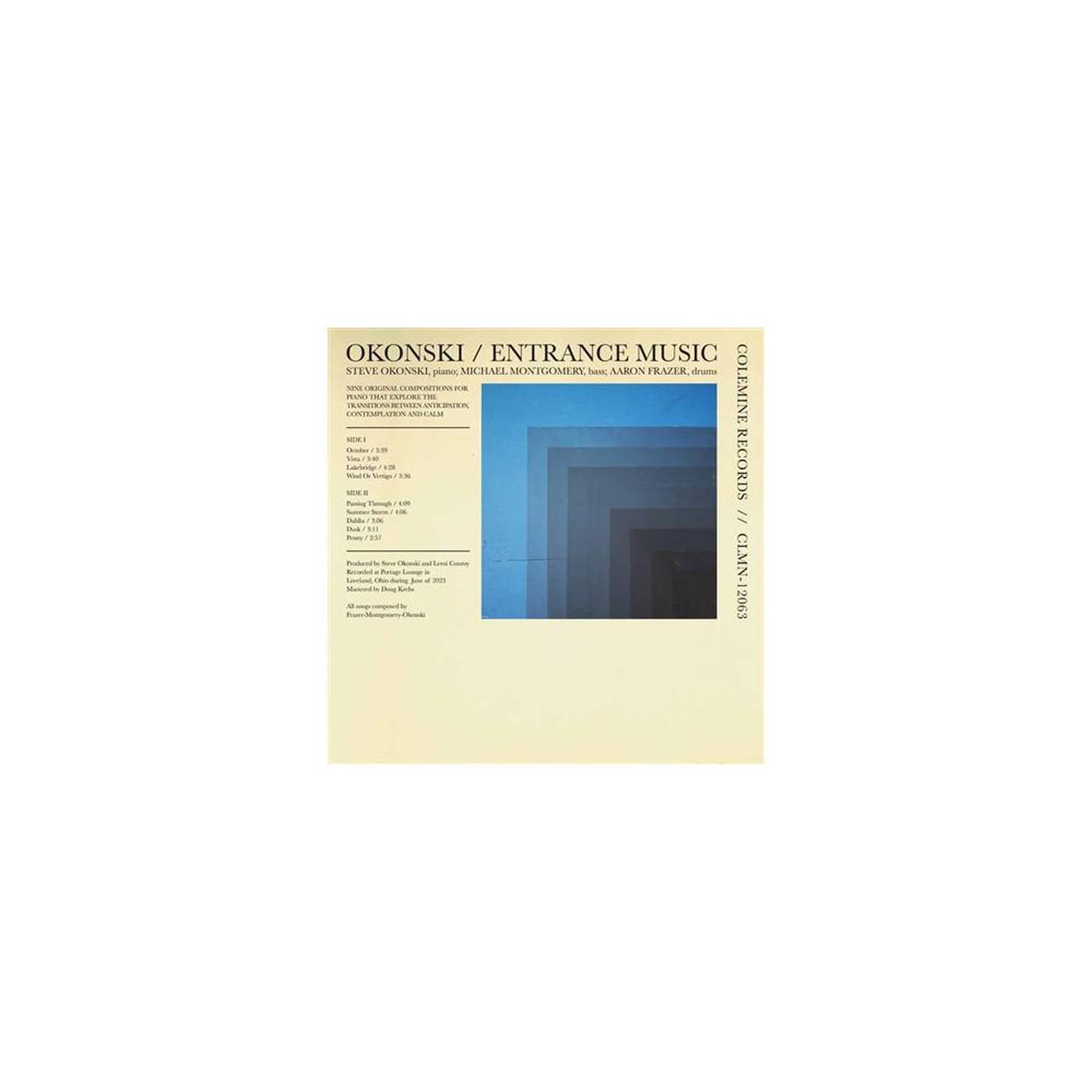 Cd entrance music – steve okonski, album de soul, funk et r'n'b, trio piano batterie contrebasse