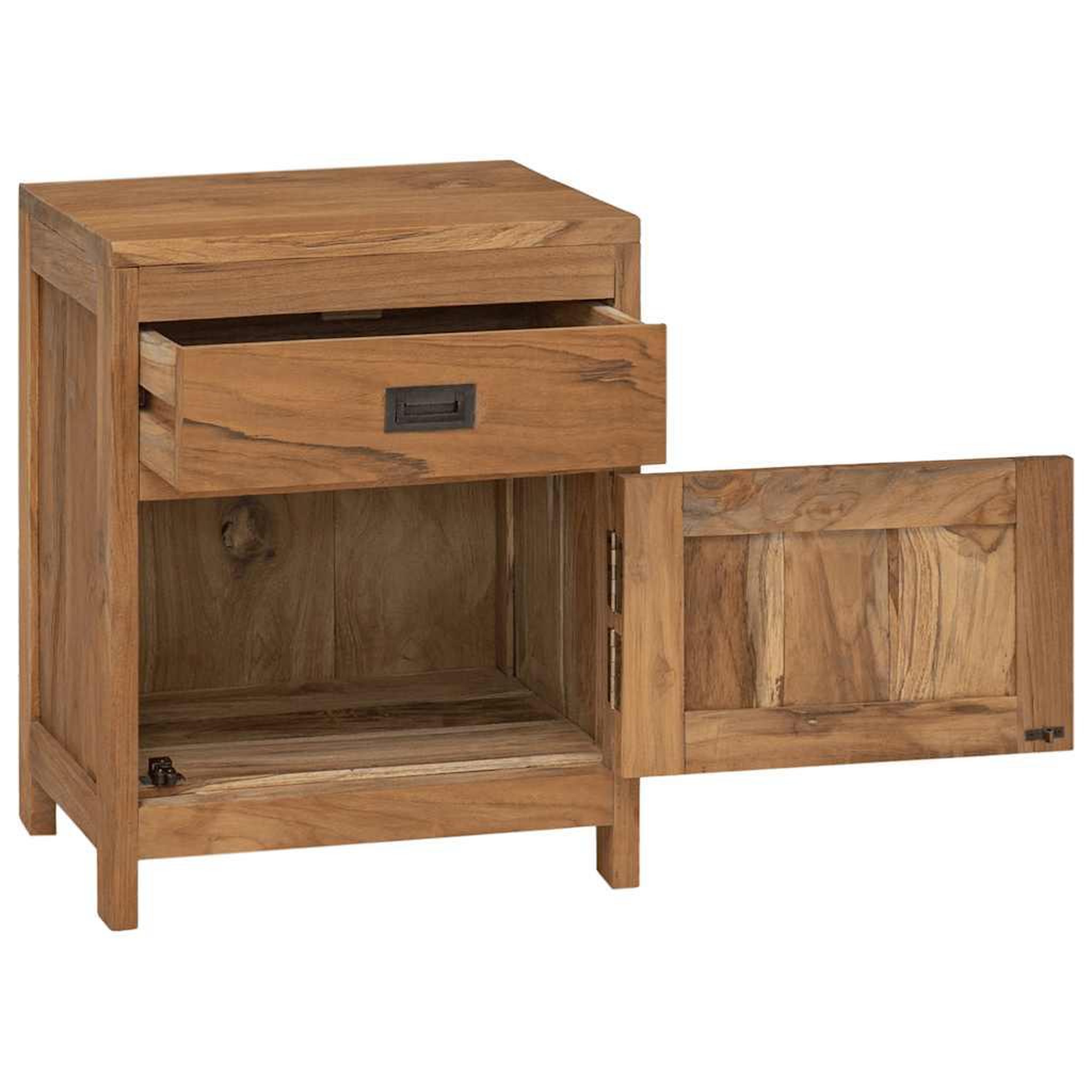 Voir la diapositive 2 : VIDAXL Table de chevet teck massif 40x30x50 cm