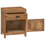 Voir la diapositive 2 : VIDAXL Table de chevet teck massif 40x30x50 cm
