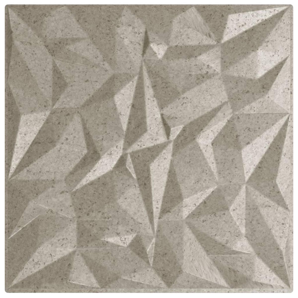 VIDAXL Panneaux muraux 24 pcs beton 50x50 cm XPS 6 m² amethyste